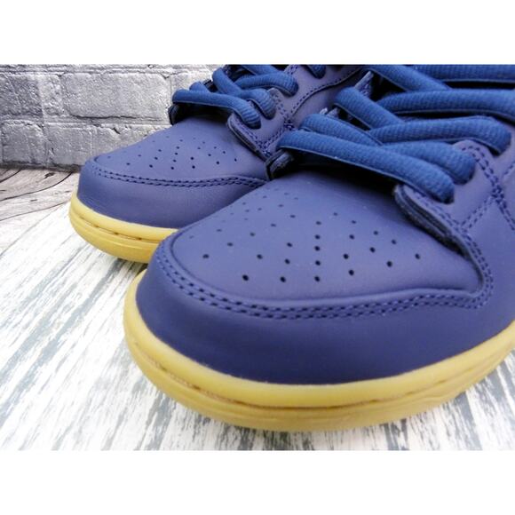 Nike SB Dunk Low Pro Navy White Navy Marine Men Size 8 Used OG Box - Picture 14 of 15